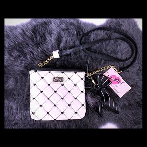 Black and white Betsey Johnson crossbody